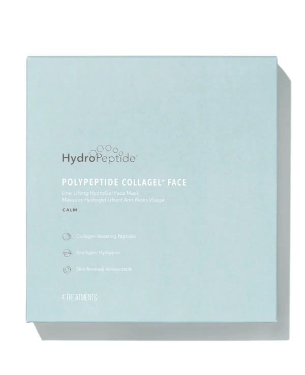 HydroPeptide Гидрогелевая маска против морщин для лица | Polypeptide Collagel Mask for Face 4 Pack Гидрогелевая маска против морщин для лица