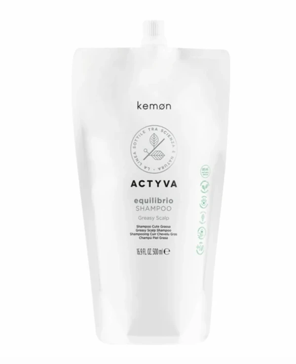Kemon Шампунь очищающий для жирной кожи головы (рефил) | Equilibrio Shampoo 500ml