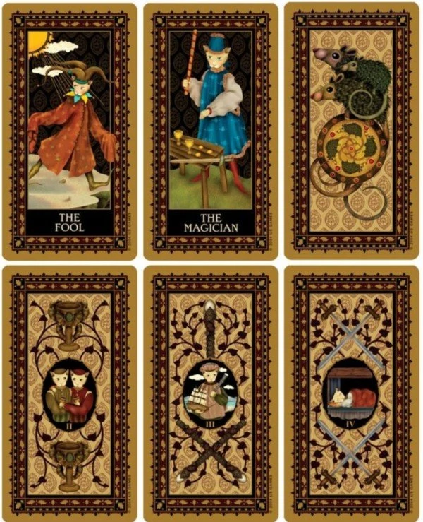 US Games Systems Tarot Средневековое таро Кошек | Medieval Cat Tarot фото 4, цена, купить
