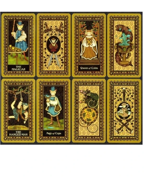 US Games Systems Tarot Средневековое таро Кошек | Medieval Cat Tarot фото 3, цена, купить
