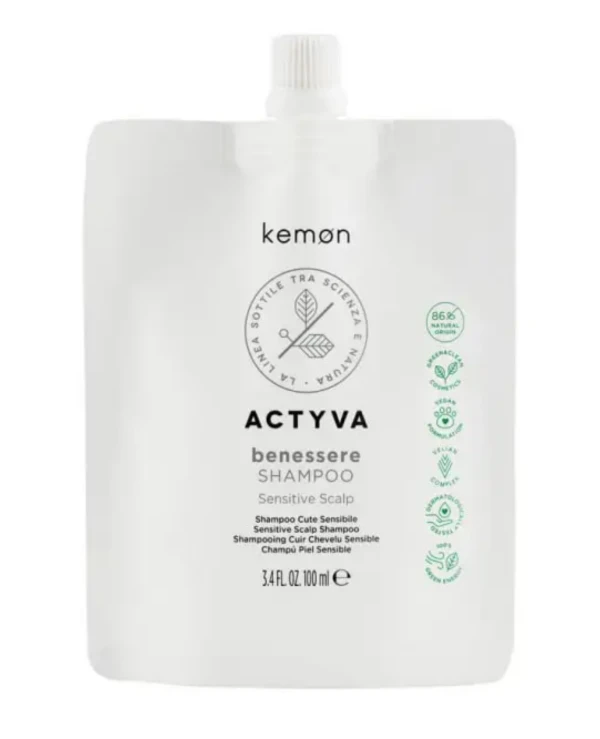 Kemon - Шампунь для чувствительной кожи головы (рефил) Actyva Benessere Shampoo 100 мл