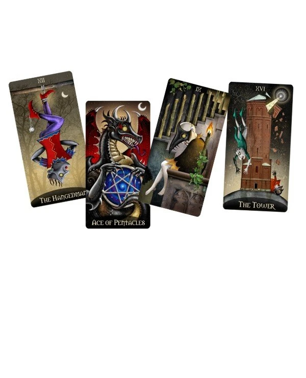 US Games Systems Tarot - Таро Безумной Луны (безрамочная) Deviant Moon Tarot (borderless)  back