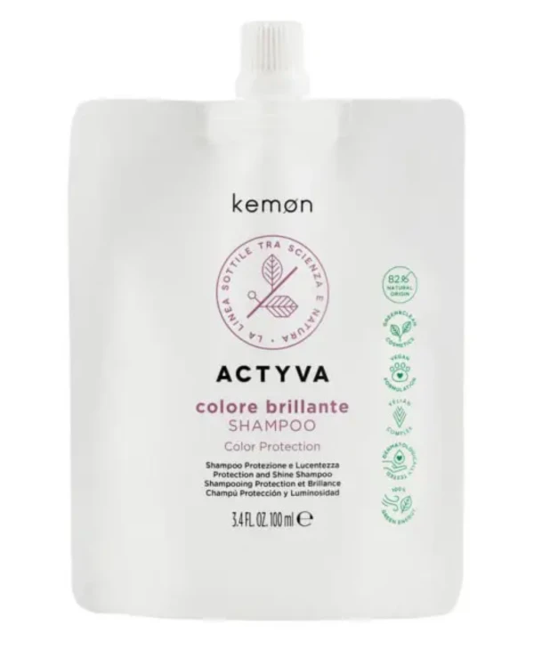 Kemon - Шампунь для яркости цвета и блеска (рефил) Actyva Colore Brillante Shampoo 100 мл