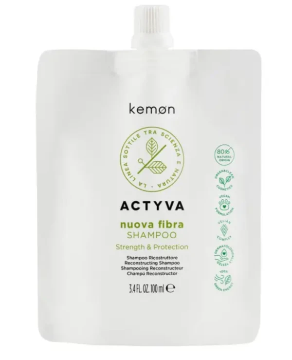 Kemon - Восстанавливающий шампунь (рефил) Actyva Nuova Fibra Shampoo 100 мл