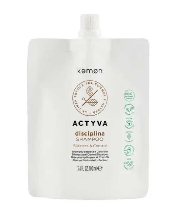 Kemon - Шампунь для вьющихся и непослушных волос (рефил) Actyva Disciplina Shampoo 100 мл