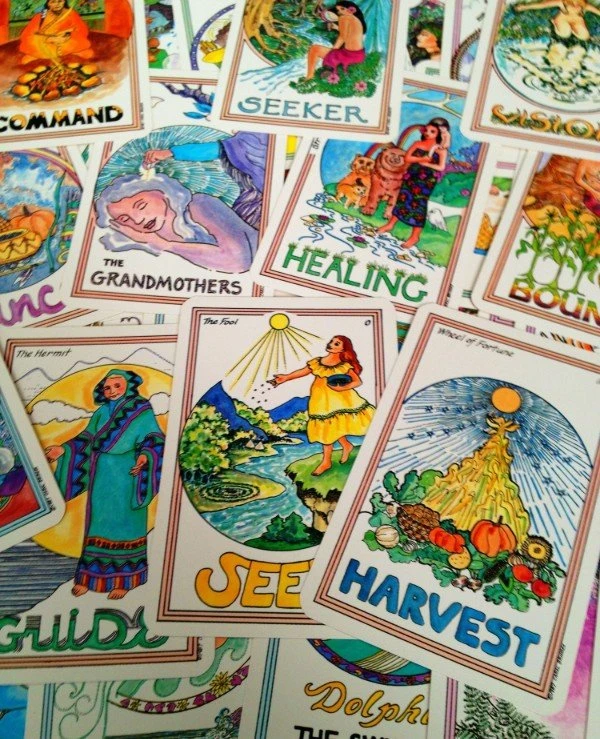 US Games Systems Tarot - Tarot healer Medicine Woman Tarot  back