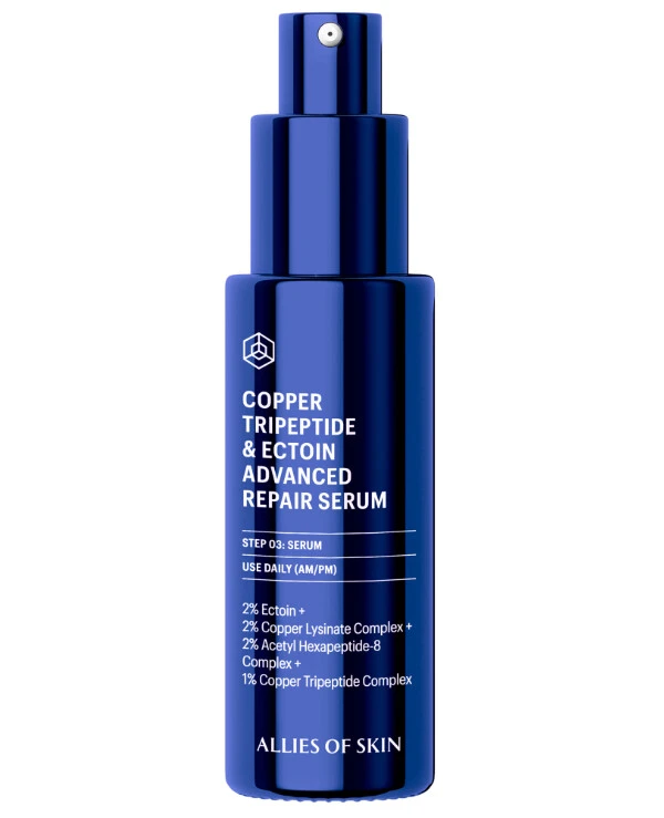 Allies of Skin - Восстанавливающая сыворотка Copper Tripeptide & Ectoin Advanced Repair Serum 30 мл