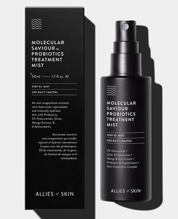 Allies of Skin Мист для лица | molecular saviour probiotics treatment mist cap off 01b