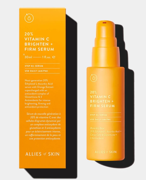 Allies of Skin Vitamin C Serum for Face | vitamin c brighten + firm serum