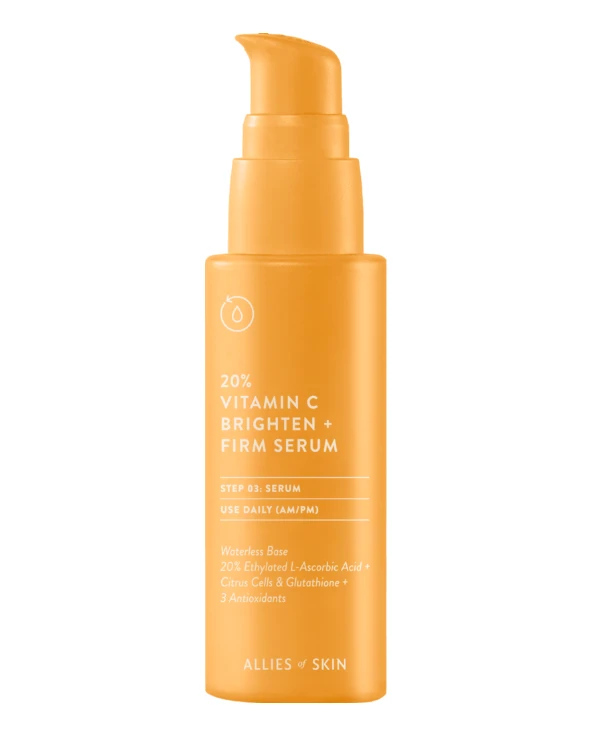 Allies of Skin Vitamin C Serum for Face | Vitamin C Serum for Face 20% Vitamin C Brighten + Firm Serum