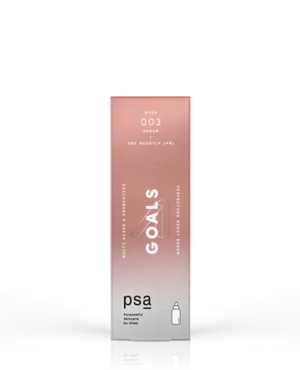PSA Антиоксидантная ночная сыворотка | Goals Multi Acids and Probiotics Perfecting Night Serum Антиоксидантная ночная сыворотка - box