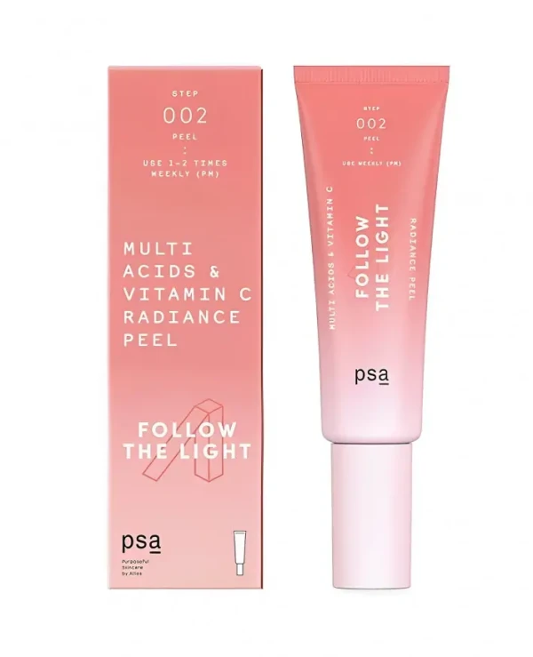 PSA Кислотно-витаминный пилинг для сияния кожи | Follow the Light Multi Acids & Vitamin C Radiance Peel box