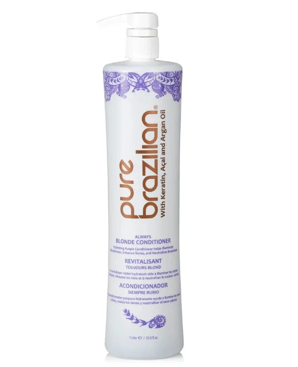 Pure Brazilian Кератиновый фиолетовый кондиционер | Always Blonde Conditioner
