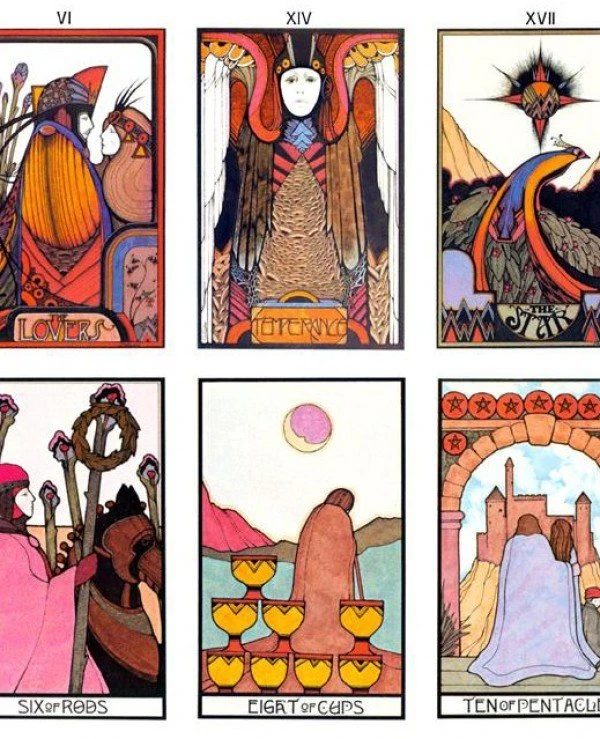 US Games Systems Tarot - Таро Аквариан (в жестяной коробке) Aquarian Tarot  back