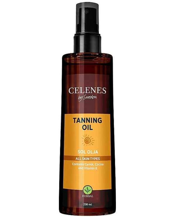 Celenes - Масло для загара Herbal Tanning Oil 200 мл