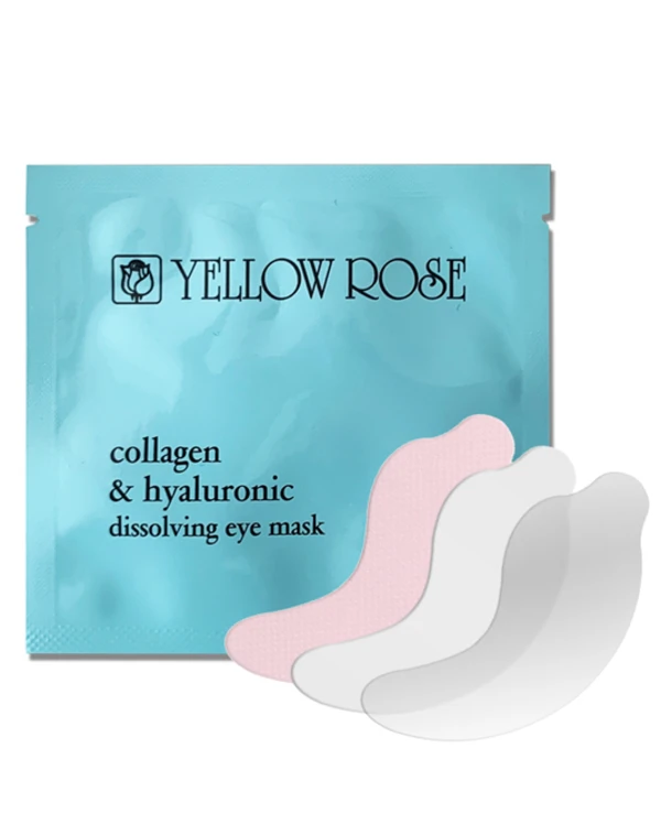 Yellow Rose - Self-dissolving collagen patches Collagen & Hyaluronic Dissolving Eye Mask 10 pcs