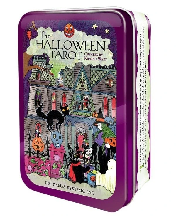 US Games Systems Tarot - Таро Хеллоуин (в жестяной коробке) Halloween Tarot 