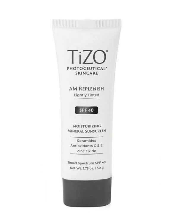 Tizo - Дневной питательный крем с легким оттенком Photoceutical Skincare AM Replenish Lightly Tinted SPF 40 50 мл
