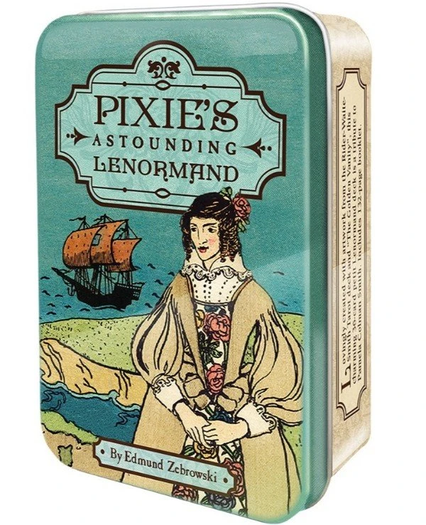 US Games Systems Tarot - Поразительная Ленорман Пикси (в жестяной коробочке) Pixie’s Astounding Lenormand 