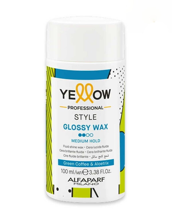 Yellow - Liquid wax for hair styling Style Glossy Wax 100ml