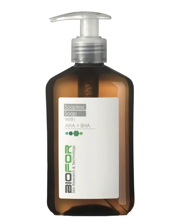 Biofor Очищающий гель-мыло для лица | BIOFOR-Soapless-Soap-–-Очищающий-гель-мыло-для-лица-с-AHA-и-BHA-кислотами-250мл