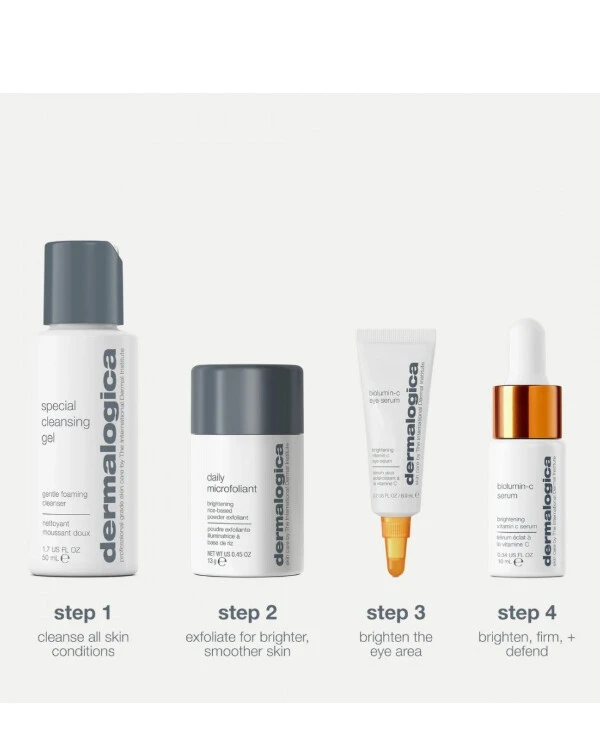 Dermalogica Тревел-набор для очищения и сияния кожи | Dermalogica Cleanse + Brighten Kit Тревел-набор для очищения и сияния кожи