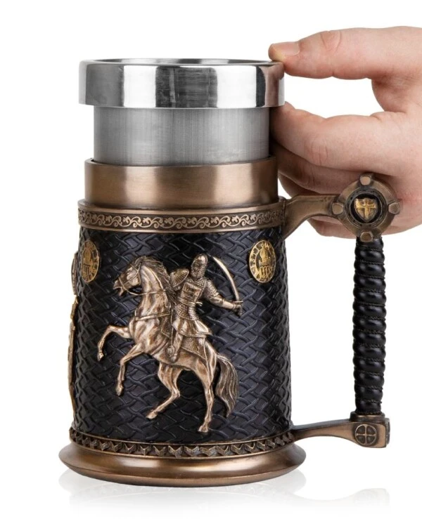 Veronese Beer glass Viking battle, 600 ml, 15 cm (77659A4) | Veronese Beer glass Viking battle, 600 ml, 15 cm