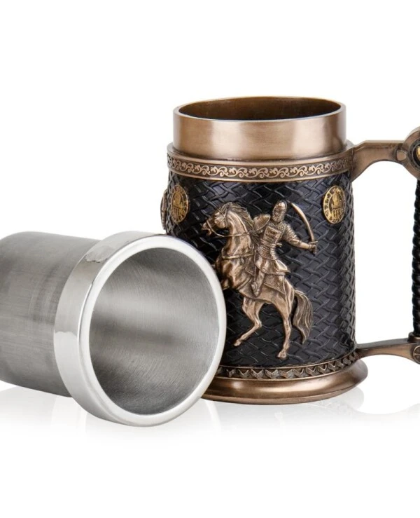 Veronese Beer glass Viking battle, 600 ml, 15 cm (77659A4) | Veronese Beer glass Viking battle, 600 ml, 15 cm 77659A4