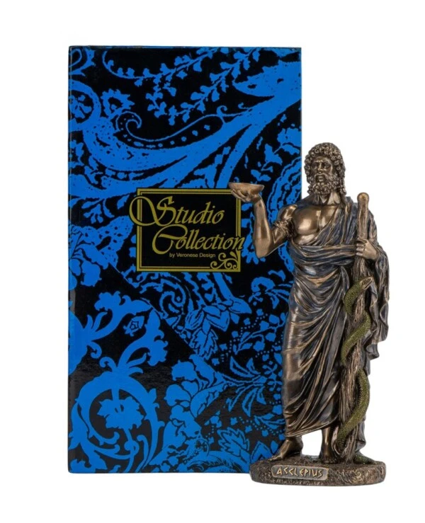 Veronese Статуетка Асклепій Бог Медицини, 16 см (78205A4) | Статуетка Веронезе Асклепій Бог медицини, 16 см
