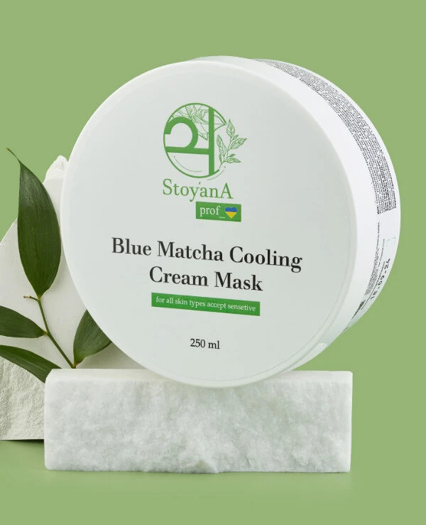 StoyanA Охлаждающая крем-маска с голубой матчей | StoyanA Blue Matcha Cooling Cream Mask Охлаждающая крем-маска с голубой матчей 250мл