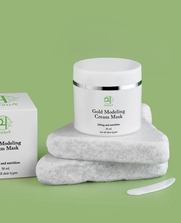 StoyanA Golden cream mask for modeling the face oval | StoyanA Gold cream mask for modeling the face contour (Cream GOLD MASK MODELING)