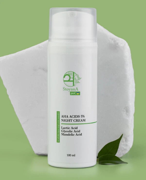 StoyanA - Ночной крем с АНА кислотами 5% Night Cream with AHA Acids 5% 100 мл
