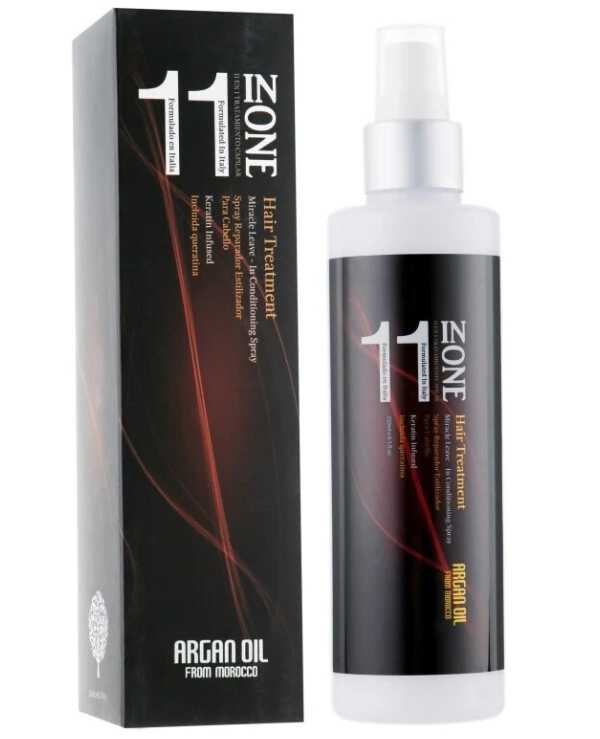 Clever Hair Cosmetics Спрей 11 в 1 для восстановления волос | Argan Oil & Keratin11 in One Спрей 11 в 1 для восстановления волос