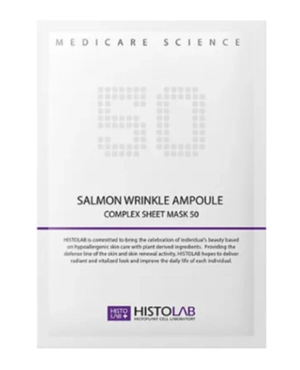 Histolab - Тканевая антивозрастная маска Salmon Wrinkle Ampoule Complex Sheet Mask 50 30 г