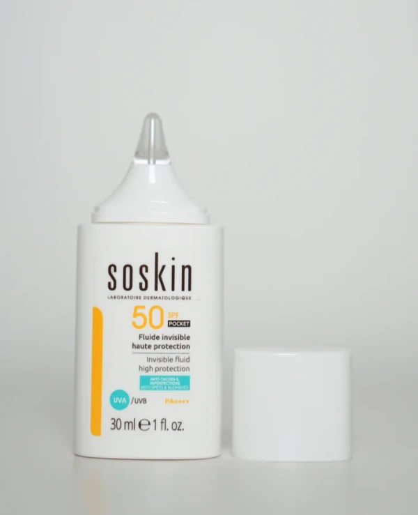 Soskin Солнцезащитный флюид SPF50 | Soskin Солнцезащитный флюид SPF50 Invisible Fluid HP SPF50