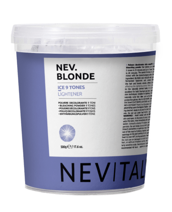 Nevitaly - Lightening powder up to 9 levels New Blonde Ice 9 Tones Lightener 500g