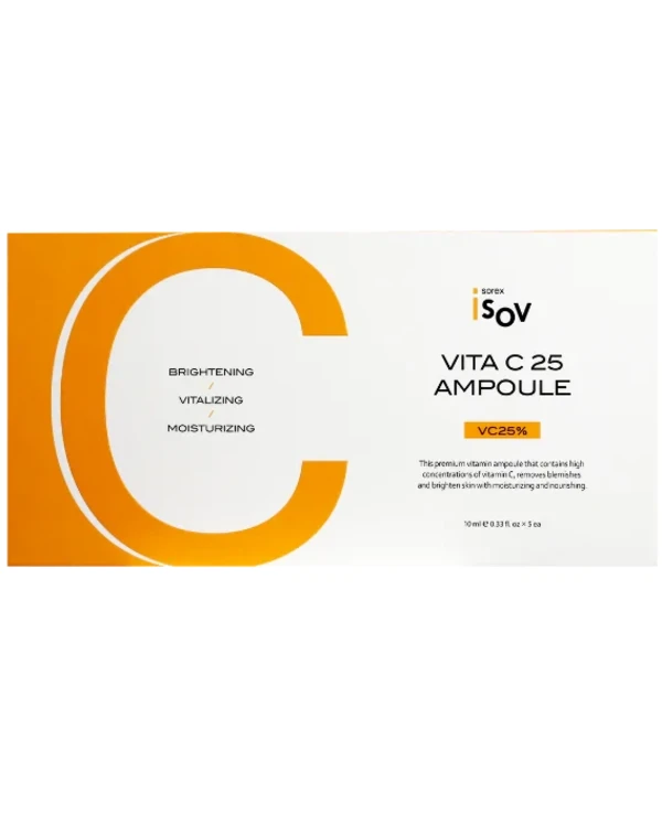 Isov Sorex - Омолаживающая сыворотка с витамином С Vita C 25 Ampoule 10 мл х 5 шт