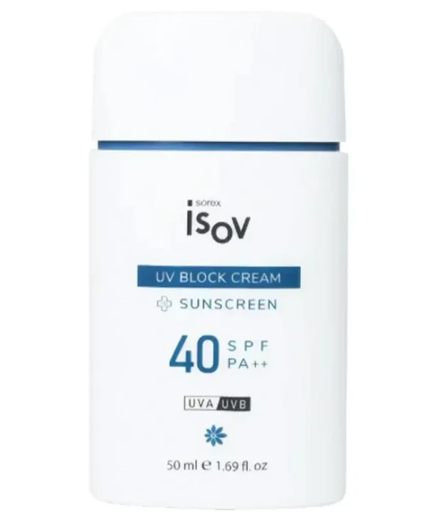 Isov Sorex - Sunscreen with anti-edema action UV Block Cream SPF40++ 50ml