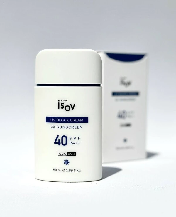 Isov Sorex Солнцезащитный крем с противоотечным действием | ISOV Sorex UV Block Cream SPF40++ - Солнцезащитный крем с противоотечным действием