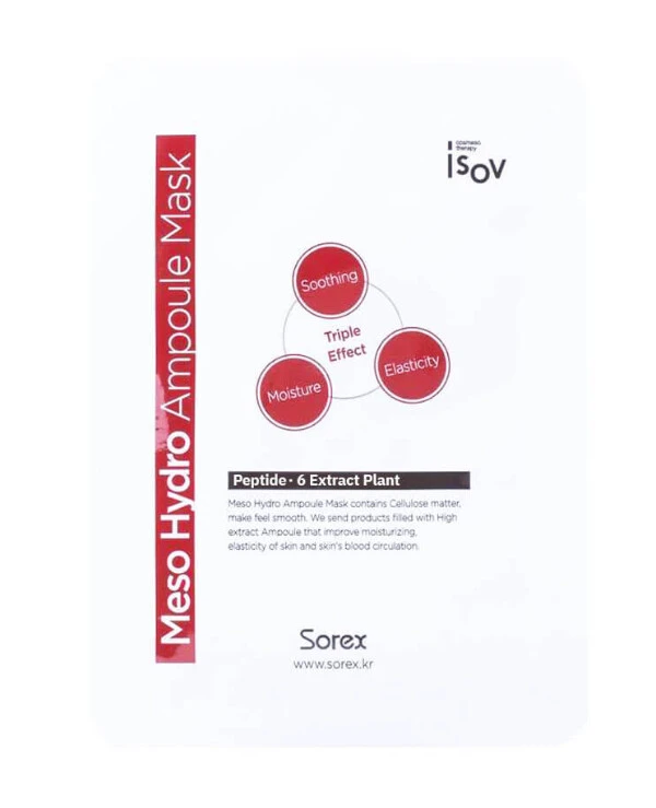 Isov Sorex - Тканевая увлажняющая маска Meso Hydro Ampoule Mask 10 шт х 25 г