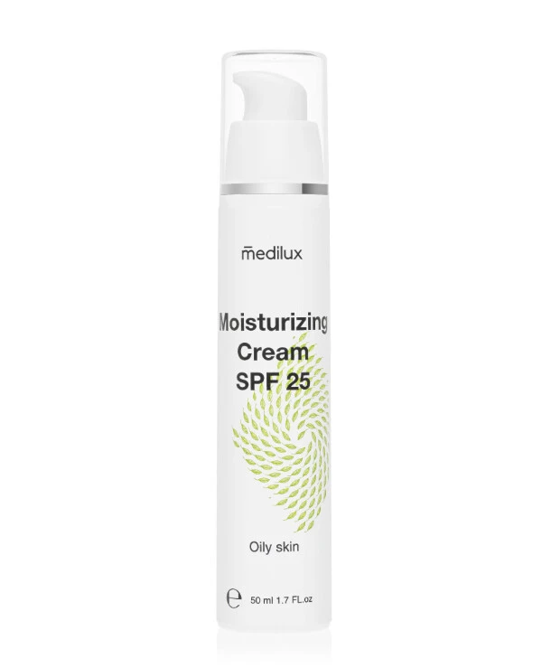 Medilux - Увлажняющий дневной крем для жирной кожи SPF 25 Moisturizing Cream SPF 25 50 мл