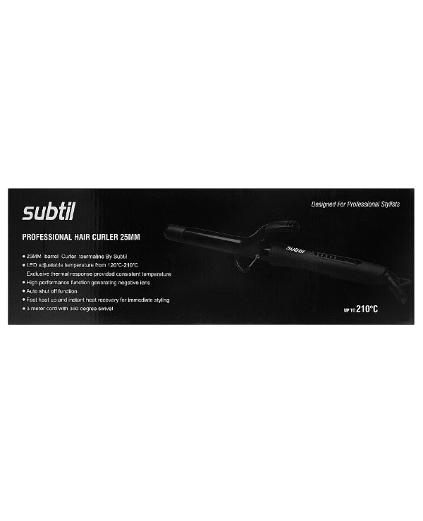 Subtil Professional curling iron with a 25 mm clamp | Hair curling iron with clip 25 mm Subtil FDJ-06135