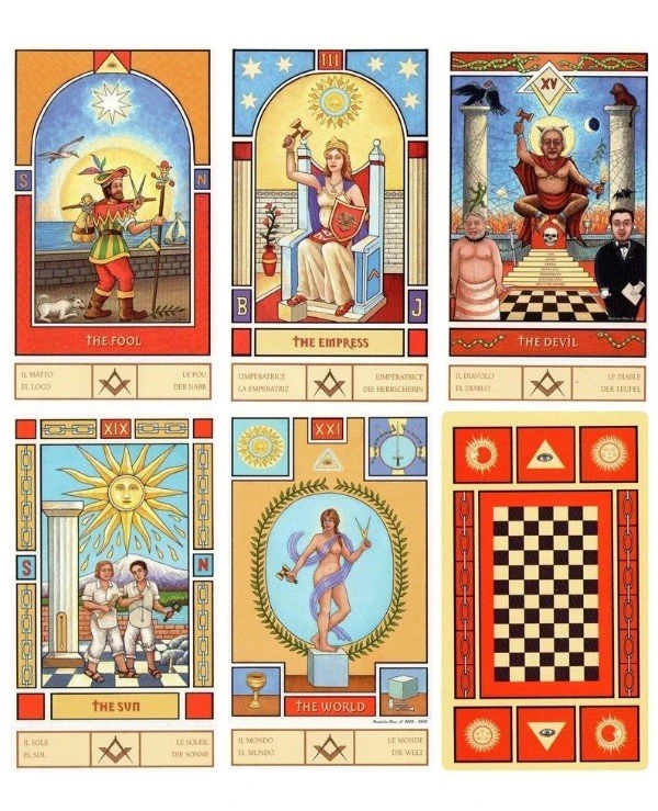 Lo Scarabeo Tarot Масонское Таро | Masonic Tarot фото 3, цена, купить
