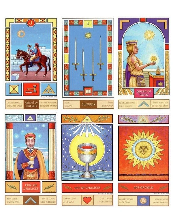 Lo Scarabeo Tarot - Масонское Таро Masonic Tarot  back