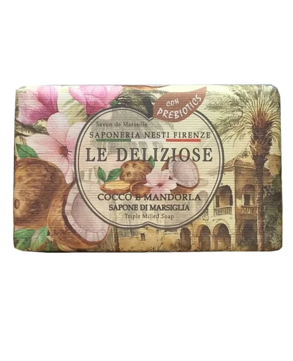 Nesti Dante - Coconut and Almond Soap Le Deliziose Cocco e Mandorla Мыло Кокос и Миндаль 150 g