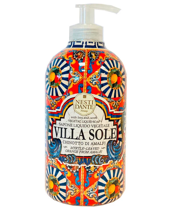 Nesti Dante - Рідке мило Сад Амальфі з ароматом лимона та білих квітів Liquid Soap Villa Sole Chinotto di Amalfi 500 мл