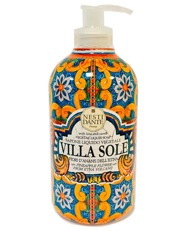 Nesti Dante - Liquid soap with pineapple blossom scent Liquid Soap Villa Sole Fiori D'Ananas Dell'Etna 500ml