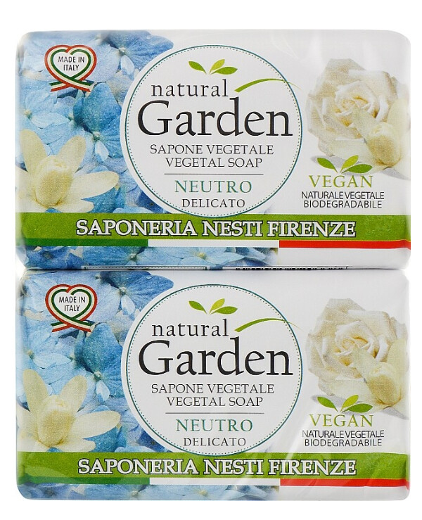 Nesti Dante - Natural neutral soap Natural Garden Neutro 2 pcs x 125 g