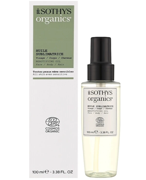 Sothys Масло для лица, тела, волос и бороды | Sothys Универсальное органическое масло для лица, тела, волос и бороды