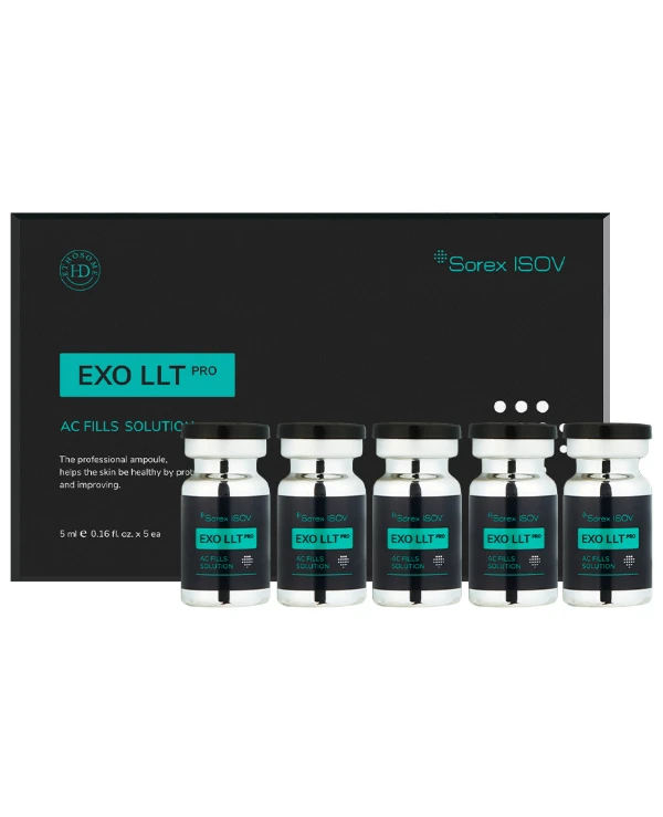 Isov Sorex - Концентрат Anti-Age с экзосомами и нано золотом противовоспалительный EXO LLT PRO AC FILLS SOLUTION 5 мл х 5 шт